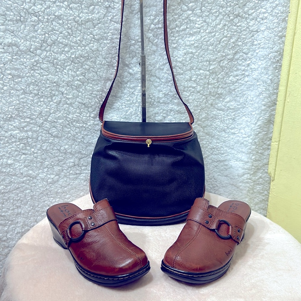 - EUC VTG Bottega Veneta Clip Lock & Vintage Boc ConceptClogs Leather Uppe…